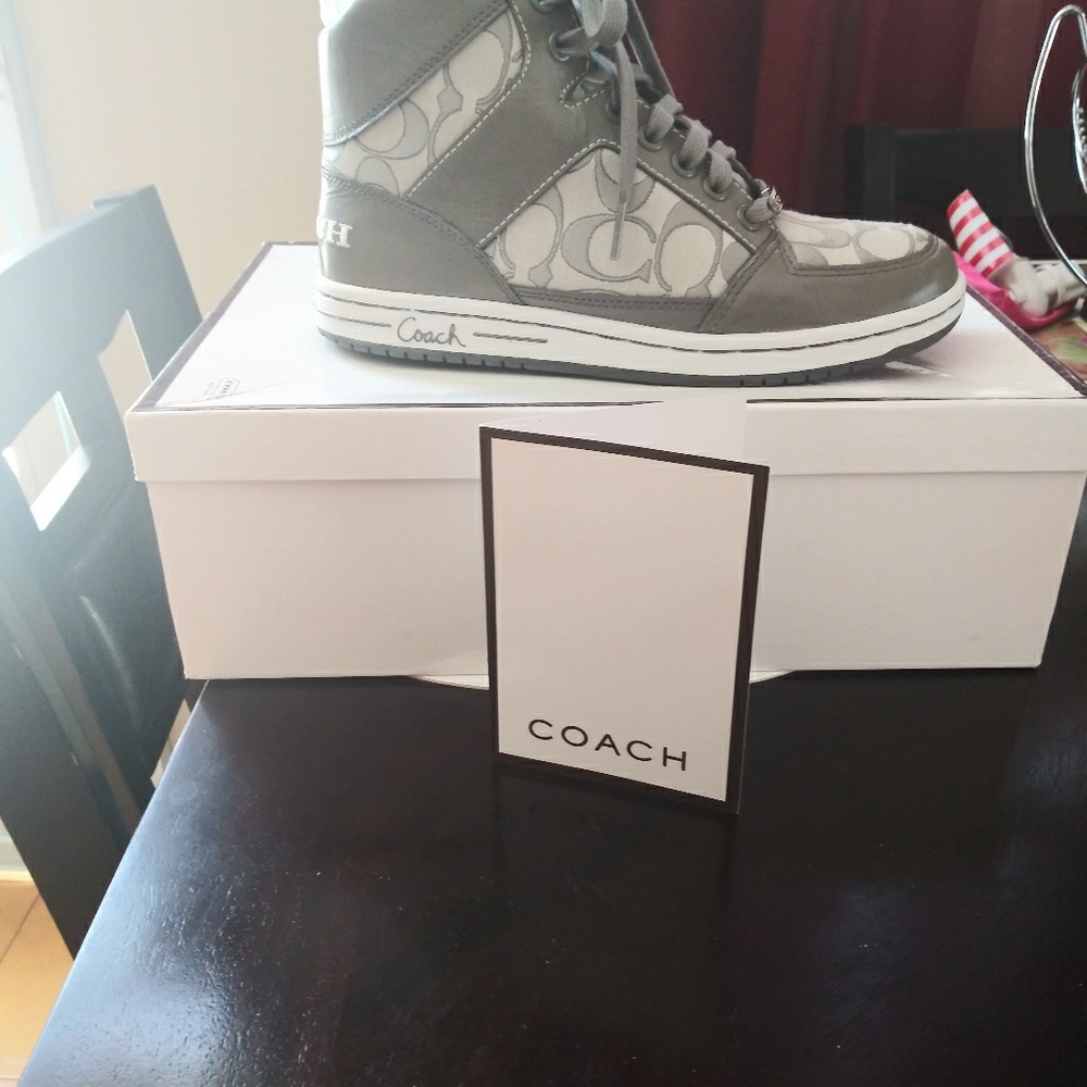 Grey high top sneakers brand new..